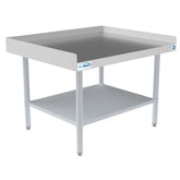 30" x 36" 16-Gauge Stainless Steel Equipment Stand with Galvanized Undershelf, EQT-163036.